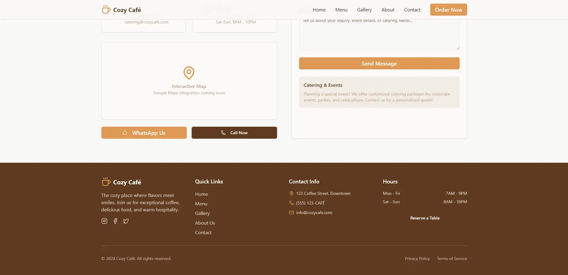 CozyCafe Branding & Web Platform highlight 3